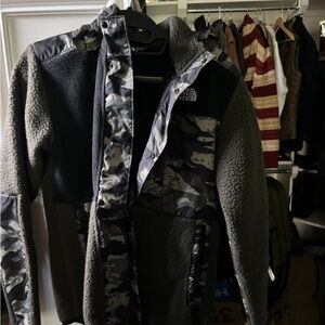 The North Face Gray and Black Camouflage Performance Jacket